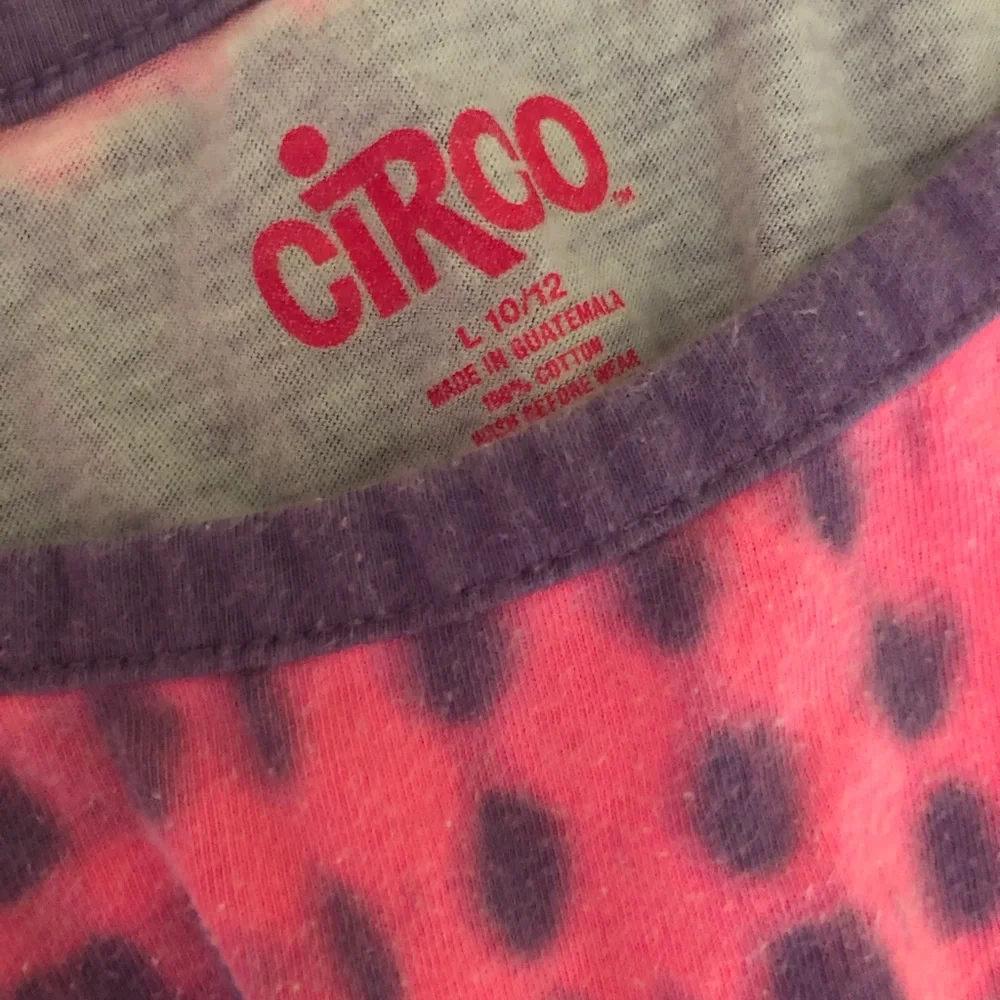 Circo Girls Pink & Purple Tie Dye Tunic Top - Ruffle Sleeve